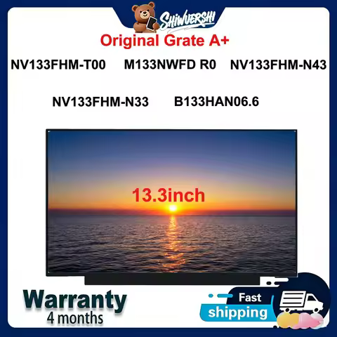 Original New A+13.3 inch Slim Laptop Lcd Screen Panel NV133FHM T00 M133NWFD R0 NV133FHM N43 NV133FHM