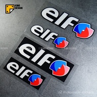 Ready Stock elf elf Car Sticker Track JDM Modified Unique Text Sticker Helmet Reflective Sticker Wat