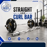 HB4ft/5ft Straight Barbell & Curl Barbell Ez Curl Bar Fitness Gym Equipment Home work out