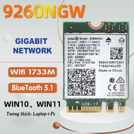 Intel 9260AC wifi card, M.2 wifi card, 2.4G and 5G wifi reception, speed 1733Mbps