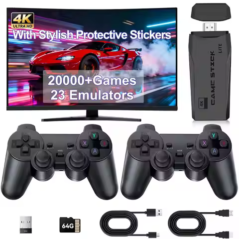 M8 Game Console 20000+ Games Emulators 4K HDMI Output Retro Gaming System with Dual 2.4G Wireless Co