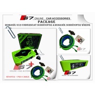 MOHAWK 6x9 Underseat Subwoofer & mohawk Subwoofer Wiring Package
