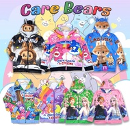 เสื้อกันหนาวเด็ก เสื้อแขนยาวเด็ก แคร์แบร์ Care Bears ลาบูบู้ มีฮู้ด ผ้าสำลี (KD123) (KD130)