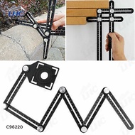 NATORO Multi-Functional Template Tools Try Square Measuring Folding Angle Ruler 活动曲尺