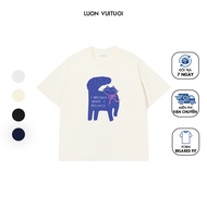 Relaxed Fit Silly Cat T-Shirt Luon Vuituoi Girl "I Meowed What I meowed" - Always Happy