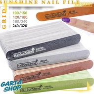 Up To 70% Sunshine Nail File Grid 240/320 180/240 120/180 100/150 Thin File Thin Nail File Buffer