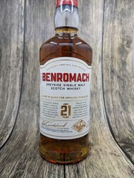 Benromach 21yr Single Malt Scotch Whisky @43% (Speyside) (First Fill Sherry &amp; Bourbon Casks)
