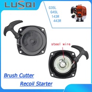 LUSQI Recoil Hand Pull Starter Untuk 143R 443R BC4310 G45L G35L Alat Taman Penggantian Mula Pemotong