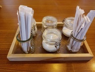 檜木海棠花玻璃托盤-大