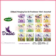 D'menc Pewangi Kereta Tahan Lama Hanging Car Air Freshener Perfume Long Lasting 10ml - Assorted