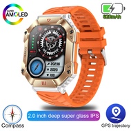 GPS Tracker Men Smartwatch Military Sports Healthy Monitor AI Voice Bluetooth Call Fitness Waterproof Smartwatch For IOS Android