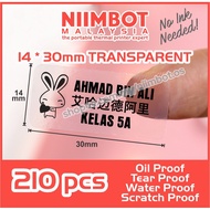NIIMBOT D11 D110 Refill Label Paper Colour Sticker D Series Printer Printing Ink Inkless Sticker