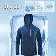 Summer UV Jacket Ice Silk Sun Protection Jacket Unisex Lightweight Jackets Fishing Jacket