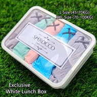 SMROCCO White Lunch Box Women's Underwear Cotton Antibacterial Graphene Panties Large Plus Size Girl