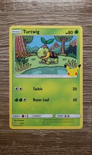 【PTCG】Pokemon 25週年限定 美國特典收藏卡 - 草苗龜（比卡超25標記）