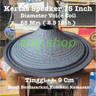 Daun Conus Speaker 15 Inch Inci In Coil 2.5 Inch 65 Mm 65Mm Jeruk