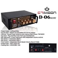 Crimson D-06 AC-DC bluetooth USB radio mini amplifier
