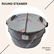 ✗∋○Round Siomai/siopao Steamer 14" Inch 2 Layer Heavy duty