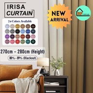 BF Langsir Irisa 270CM–280CM Langsir Tingkap Murah Langsir Blackout Curtain Window Tebal Sunblock
