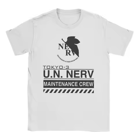 Vintage Tokyo-3 Nerv Neon Genesis EVA Eva T-Shirt for Men Women 100% Cotton T Shirts Short Sleeve Te
