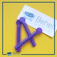 ORIGINAL & PREMIUM Karet Behel Power O Motif Bulat Ring Untuk Bracket Permanen / Lepas Pasang PERPIC