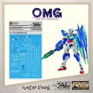 Dalin Water Decal RG06 RG 00 Qan[T] Water Decal OO Qant Water Decals 00 Qant Water Decal OOQ 00Q Gun