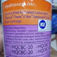⊕✈✉CTO Original hydrosep carbon block filter / coconut shell BB20
