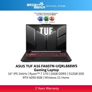 ASUS TUF A16 FA607N-UQRL888WS Gaming Laptop - 16" 144Hz/R7-170/16GB/512GB SSD/RTX 4050/Win11 Home