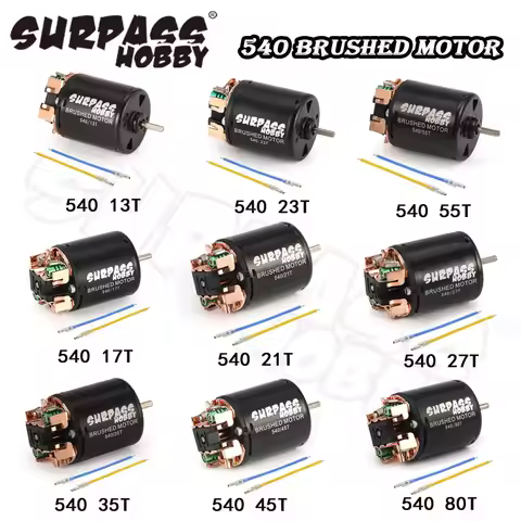 Surpass Hobby 540 80T 13T 17T 21T 23T 27T 35T 45T 55T Brushed Motor for 1/10 Off-Road Rock Crawler C