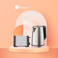 Electrolux Breakfast Set Bundle, Kettle E5EK1-50ST & Toaster E5TS1-50ST, with Optional Coffee Machin