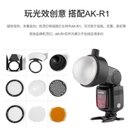 Godox AK-R1 Round Lamp Holder AD200/V1 Camera Top Flash Photography Accessories AD100pro Soft Light 