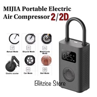 Mijia Mi Portable Electric Air Compressor 2 2D Electric Air Pump for Bicycle Tires, Scooters, Motorc