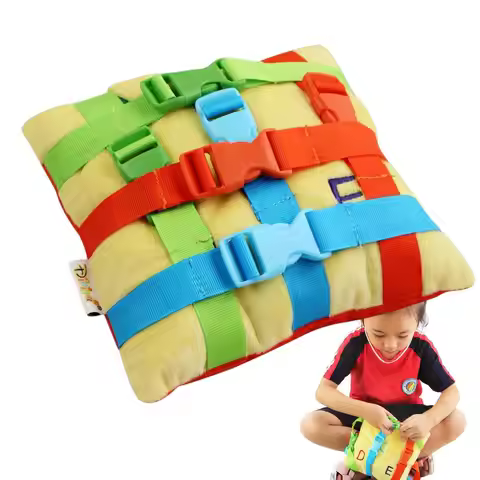 1set Kids Early Educational Color Matching toys Basic Life Skill Training Birthday Buckle Baby Monte