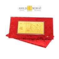 Gold Scale Jewels 999 Pure Gold 鹏程万里 Prosperity Gold Note