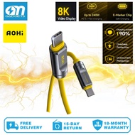 Aohi AOC-L017 USB 4.2 fast charging cable USB C to C 240W data Max 120GB/s compatible with Thunderbo