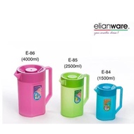 ELIANWARE Plastic Water Jug 4L/2.5L/1.5L / Water Pitcher  / Fridge Jug / TAHAN PANAS