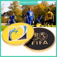 POOP Football Referee Flip Coin Portable Hard Alloy Coins Pick Side Soccer Flip Coin