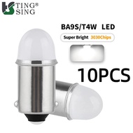 10PCS Super Bright 6V 24V Car Led Light BA9S Ceramic COB LED Marker Light Bulbs BA9S T4W Auto Licens