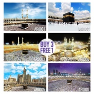 Home Decor Ready Stock - Islamic Wall Art Deco Glitter Poster Canvas (No Frame) 61x91cm / 150x100cm 