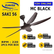 Elmark Ceiling Fan 56" Saki Colour MC , DC Motor Warranty 10 Years