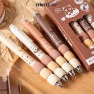 LIVESTAR 4Pcs/Box 0.5mm Black Ink Colorful Gel pen Erasable Gel Pen ST Tip Quick Drying Students Sta