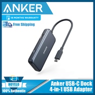 Anker USB C Hub, 4-in-1 USB C Adapter, with 4K USB C to HDMI, 2 USB 3.0 Ports, 60W Power Delivery Charging Port for MacBook Pro 2016/2017/2018, ChromeBook, XPS, and More (Space Gre