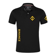 S-3XL  Mens cotton T-shirt Binance Crypto Mens Hot Print Polos Shirts Cotton Shorts Sleeves  M~3XL