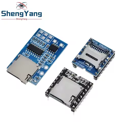 TZT 1/2/5PCS WTV020 GPD2846A Mini MP3 Player Module TF Card MP3 Sound Module Voice Module For Arduin