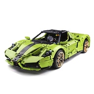 Mould King 13074 2790PCS Car Serie 1:8 Green Enzo Sports Car Building Block Model Technical Educatio