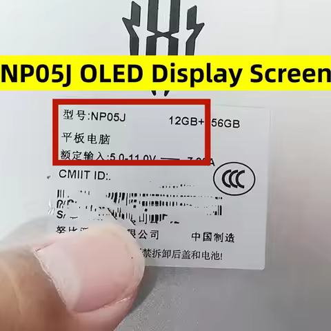 For 9.06-inch Nubia Red Magic 3 PRO NP05J Gaming Tablet OLED LCD Display Screen Digitizer Screen Ass