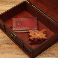 Large Decorative Trinket Jewelry Lock Handmade Vintage Wooden Storage Gift Box