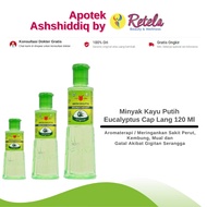 KAYU PUTIH Eucalyptus Cap Lang Eucalyptus Oil 120ml/aromatherapy/relieve Stomach Pain, Bloating, Nausea And Itching Due To Insect Bite