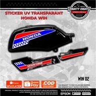 Honda Win Transparent UV striping Sticker customDesign 02