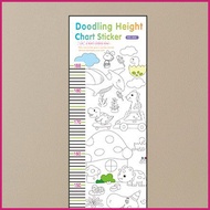 Wall Measurement for Height Kids Doodling Height Ruler Decorative Interactive Growth Measurement Too